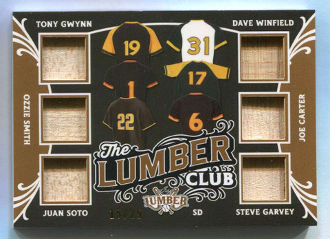 2024 Leaf Lumber Club tlc12 Winfield Carter Garvey Gwynn Smith Soto 6 Bat 15/25