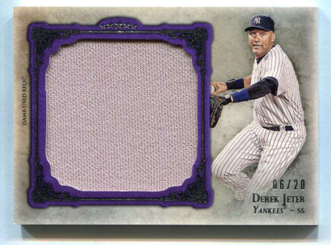2013 Topps Five Star Jumbo Jersey Purple DJ Derek Jeter Jumbo Jersey 6/20