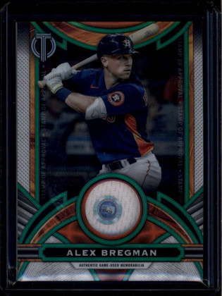 2023 Topps Tribute Stamp of Approval Relics Green Alex Bregman Jersey 50/99