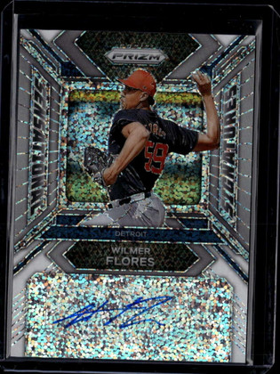2024 Panini Prizm Sensational Signatures White Sparkle Wilmer Flores RC Auto 1/1