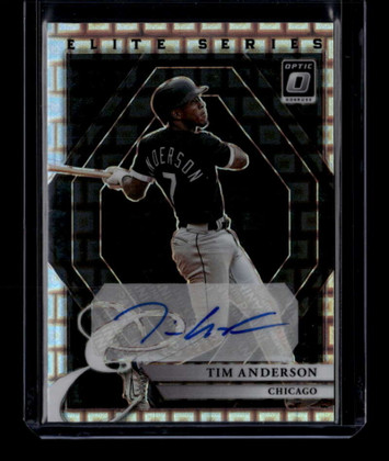 2022 Donruss Optic The Elite Series Signatures Pandora 41 Tim Anderson Auto 6/20