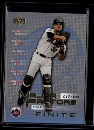 2003 Upper Deck Finite Gold 135 Mike Piazza MF 17/199 Major Factors