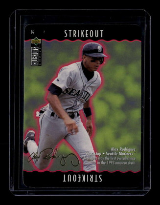 1996 Collector's Choice You Make the Play Gold Signature 34 Alex Rodriguez