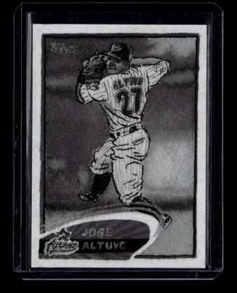 2025 Topps Shoebox Treasures Grayscale Filter 89 Jose Altuve 11/75