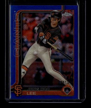 2025 Topps Chrome Logofractor Blue Refractor 119 Jung Hoo Lee 87/150