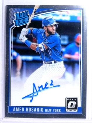 2018 Donruss Optic Amed Rosario Rated Rookie RC Autograph Auto #RRSAR
