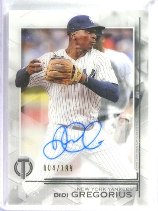 2019 Topps Tribute Didi Gregorius Autograph Auto #D004/199 #TADG