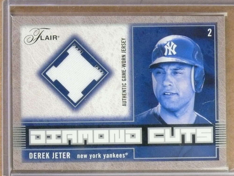 2003 Flair Derek Jeter Diamond Cuts Jersey #DCDJ