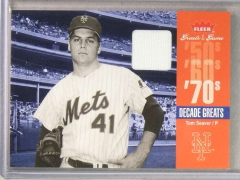 2006 Fleer Greats Of The Game Tom Seaver Decade Greats Jersey #DECTS