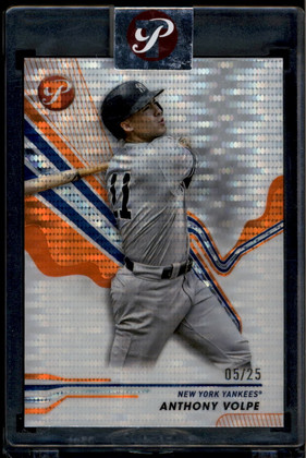 2024 Topps Pristine Orange Pristine Refractor 189 Anthony Volpe 5/25