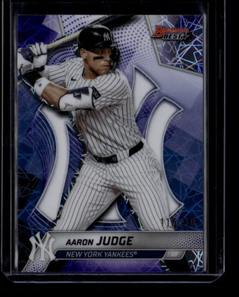 2025 Bowman's Best Purple Lazer Refractor 38 Aaron Judge 115/250