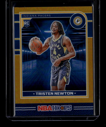 2024-25 Hoops Premium Prizms Gold Refractor 279 Tristen Newton Rookie 5/10