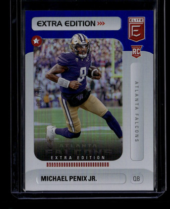 2024 Elite Extra Edition Blue 12 Michael Penix Jr. Rookie 6/10