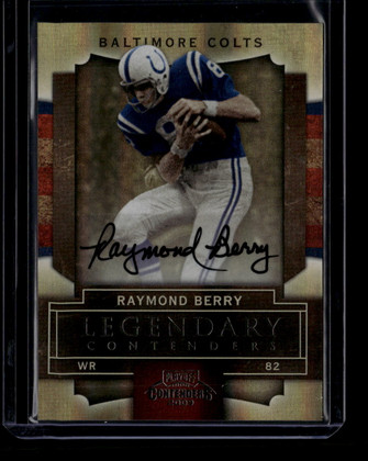 2009 Playoff Contenders Legendary Contenders Autographs 71 Raymond Berry Auto