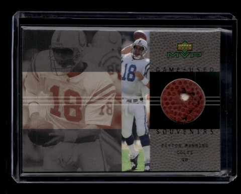 2000 Upper Deck MVP Game Used Souvenirs PM Peyton Manning Ball