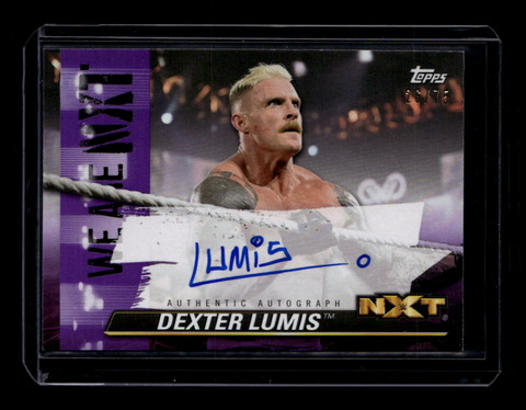 2021 Topps WWE NXT We Are NXT Autographs Purple ADL Dexter Lumis Auto 26/75
