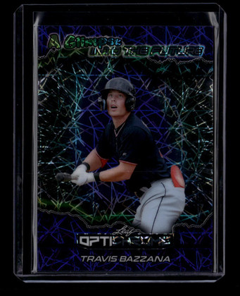 2025 Leaf Optichrome A Glimpse into the Future Purple Travis Bazzana Rookie 1/1