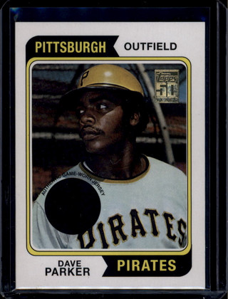 2001 Topps Originals Relics 8 Dave Parker 74 Jersey 1974