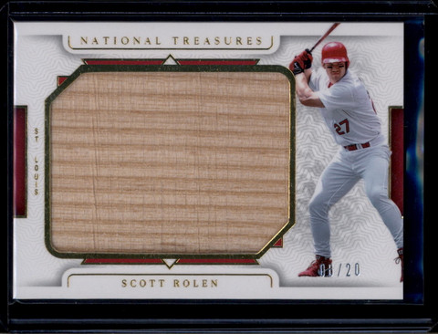 2024 Panini National Treasures Legendary Lumber 21 Scott Rolen Jumbo Bat 6/20