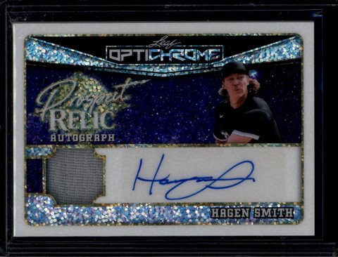 2025 Leaf Optichrome Prospect Relic Autograph Hagen Smith Rookie Jersey Auto 1/1