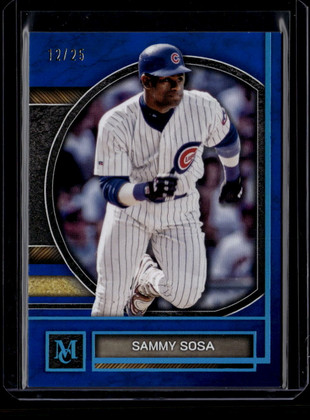 2025 Topps Museum Collection Blue Topaz 76 Sammy Sosa 12/25