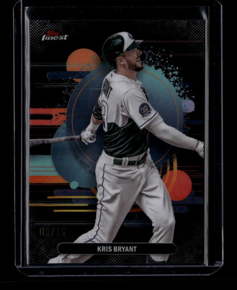 2025 Finest Black Refractor 114 Kris Bryant 9/15 Uncommon
