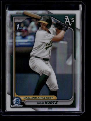 2024 Bowman Chrome Draft Refractor bdc56 Nick Kurtz Rookie