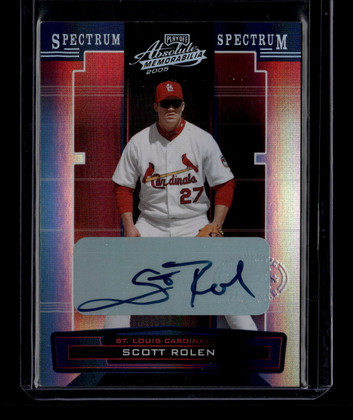2005 Absolute Memorabilia Autograph Spectrum Silver 189 Scott Rolen Auto 2/87