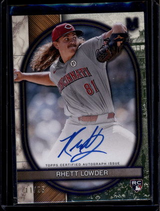 2025 Topps Museum Collection Archival Autographs AARL Rhett Lowder RC Auto 11/25