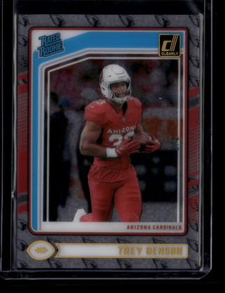 2024 Clearly Donruss Team Logos 74 Trey Benson RR Rated Rookie 7/7