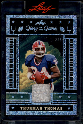 2025 Leaf Glory of the Game Used Holo Dots gu48 Thurman Thomas Jersey 2/7