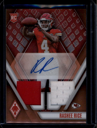 2023 Panini Phoenix Premiere Autographs Rashee Rice RC Dual Jersey Auto 82/125