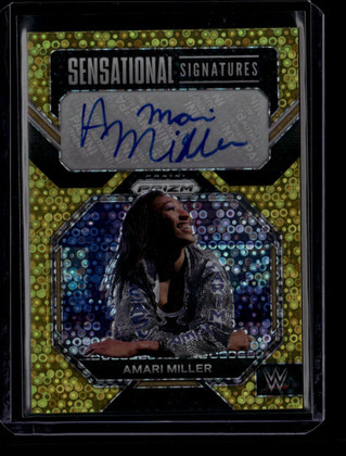 2023 Panini Prizm Sensational Signatures Under Card Gold Amari Miller Auto /10