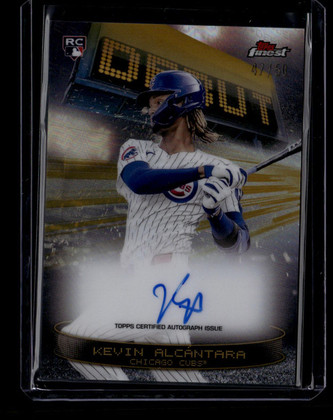 2025 Finest Debut Autographs Gold Refractor DAVKA Kevin Alcantara RC Auto 47/50