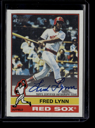 2025 Topps Heritage Real One Autographs 76rofl Fred Lynn Auto ID: 180775