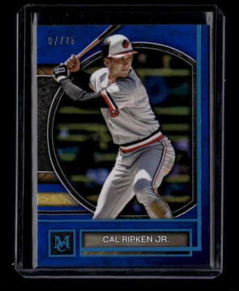 2025 Topps Museum Collection Blue Topaz 40 Cal Ripken Jr. 7/25 ID: 180800