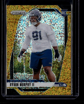2024 Panini Prizm Prizms Gold Sparkle Refractor 317 Byron Murphy II Rookie 3/24 ID: 180851