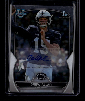 2022 Bowman Chrome University Autographs 59 Drew Allar Rookie Auto ID: 180865