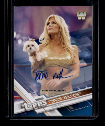 DELETE 180885 2017 Topps WWE Autographs Blue 100 Torrie Wilson Auto 4/50