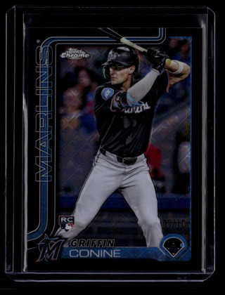 2025 Topps Chrome Logofractor Black Refractor 86 Griffin Conine Rookie 7/10 ID: 180900