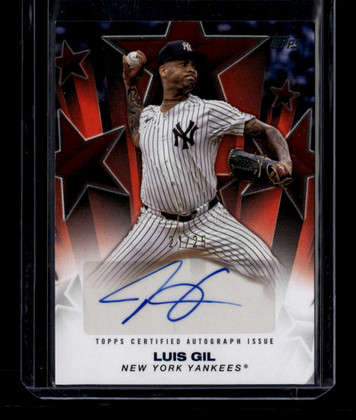 2025 Topps Baseball Stars Autographs Orange bsa2lg Luis Gil Auto 21/25 ID: 180909