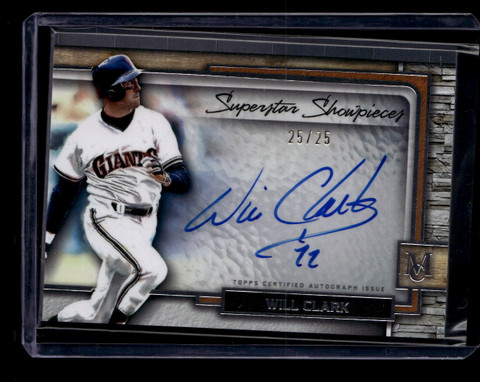 2023 Topps Museum Collection Superstar Showpieces Autographs Will Clark Auto /25 ID: 180913