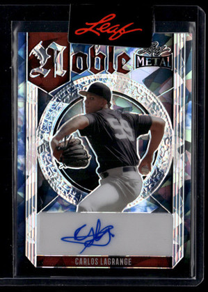 2023 Leaf Metal Noble Autograph Pre-Production Proof Carlos Lagrange RC Auto 1/1 ID: 181032