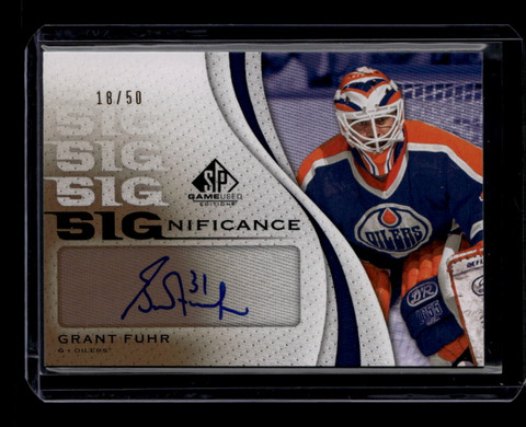 DELETE 181064 2010-22 SP Game Used SIGnificance SIGGF Grant Fuhr Auto 18/50