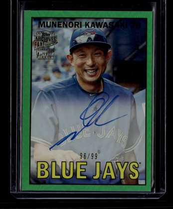2025 Topps Archives 67 Fan Favorites Autographs Green Munenori Kawasaki Auto /99 ID: 181107