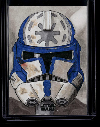 2025 Topps Chrome Star Wars NNO Traci Easterday Clone Trooper Jesse Sketch 1/1