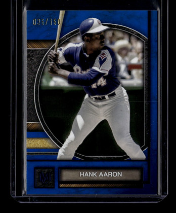 2025 Topps Museum Collection Sapphire 4 Hank Aaron 36/150