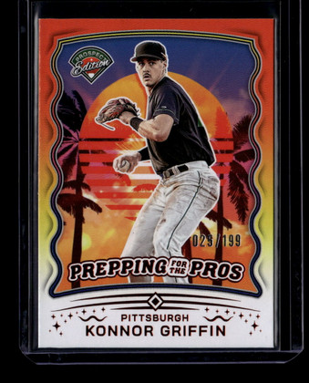 2025 Panini Prospect Prepping for the Pros Red 17 Konnor Griffin Rookie 25/199