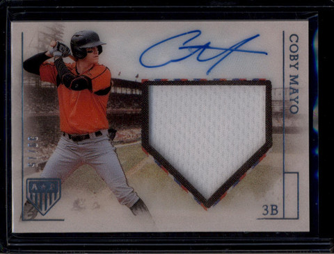 2023 Panini Chronicles America's Pastime Material Coby Mayo RC Jersey Auto 39/75