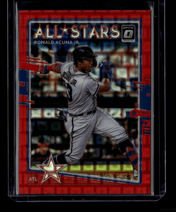 2020 Donruss Optic Pandora Red Refractor 199 Ronald Acuna Jr. AS 50/79 All-Stars